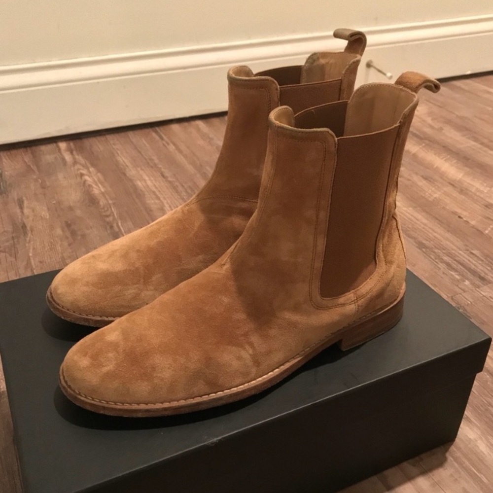 Italian Suede Chelsea Boots